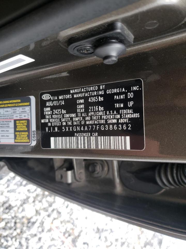 Photo 10 from auction – 2015 KIA OPTIMA EX with VIN 5XXGN4A77FG386362