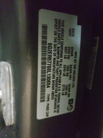 Photo 10 from auction – 2008 PONTIAC G8 with VIN 6G2ER57788L130654