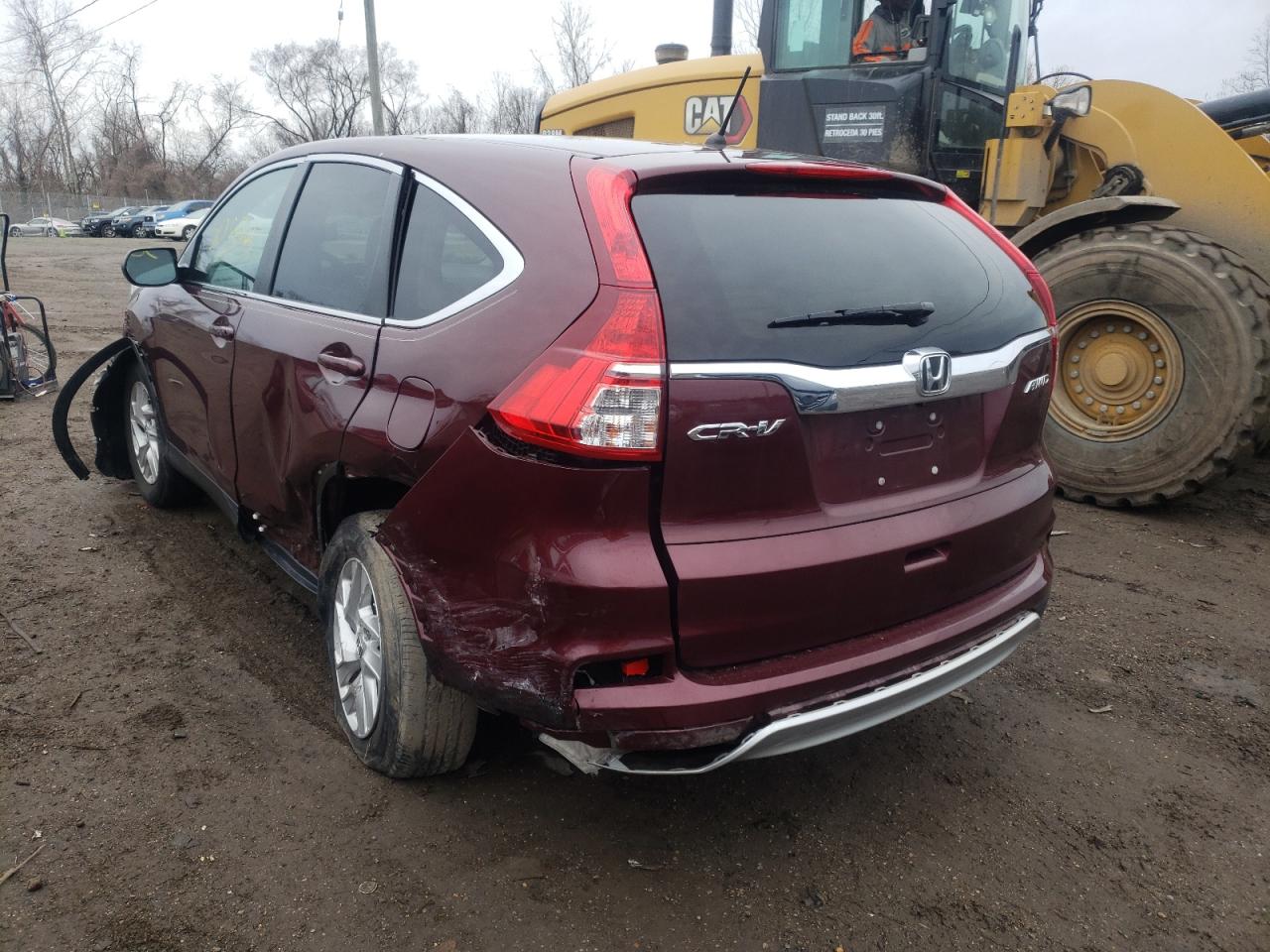 Photo 3 from auction – 2016 HONDA CR-V EX with VIN 2HKRM4H55GH623873
