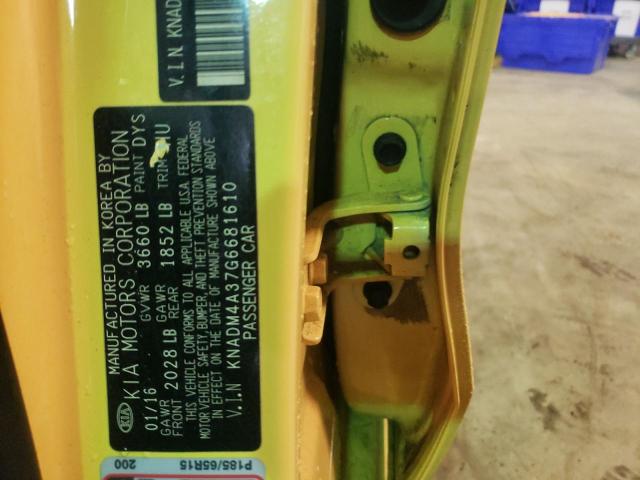 Photo 10 from auction – 2016 KIA RIO LX with VIN KNADM4A37G6681610