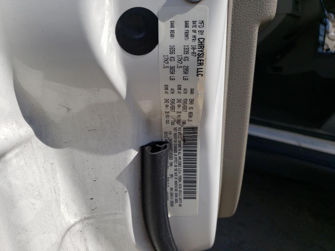 Zdjęcie 10 z aukcji – 2008 JEEP COMMANDER z VIN 1J8HG48N88C143383