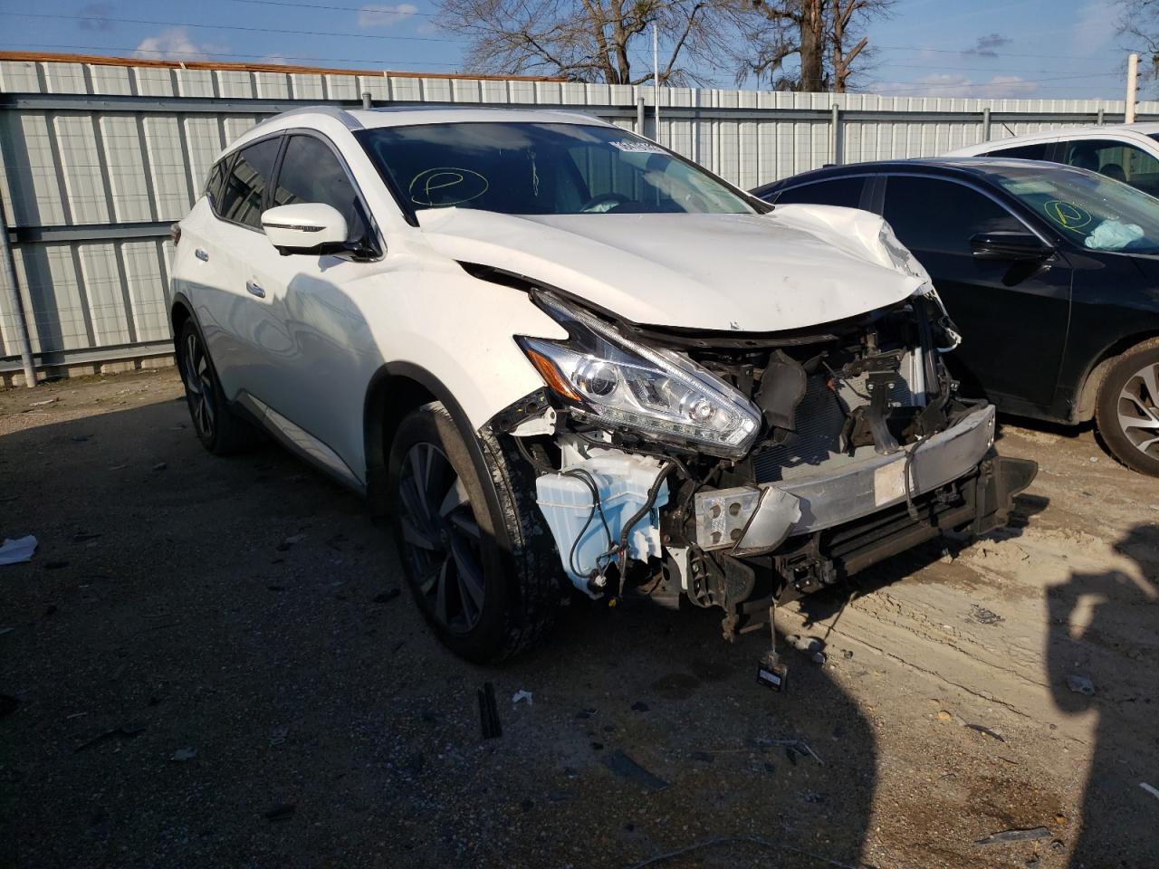 NISSAN MURANO S 2016 with VIN 5N1AZ2MGXGN145696 - Photo from auction