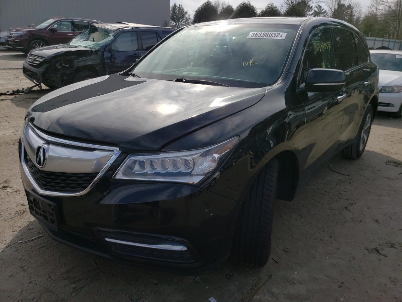 Photo 2 from auction – 2016 ACURA MDX with VIN 5FRYD4H21GB041820