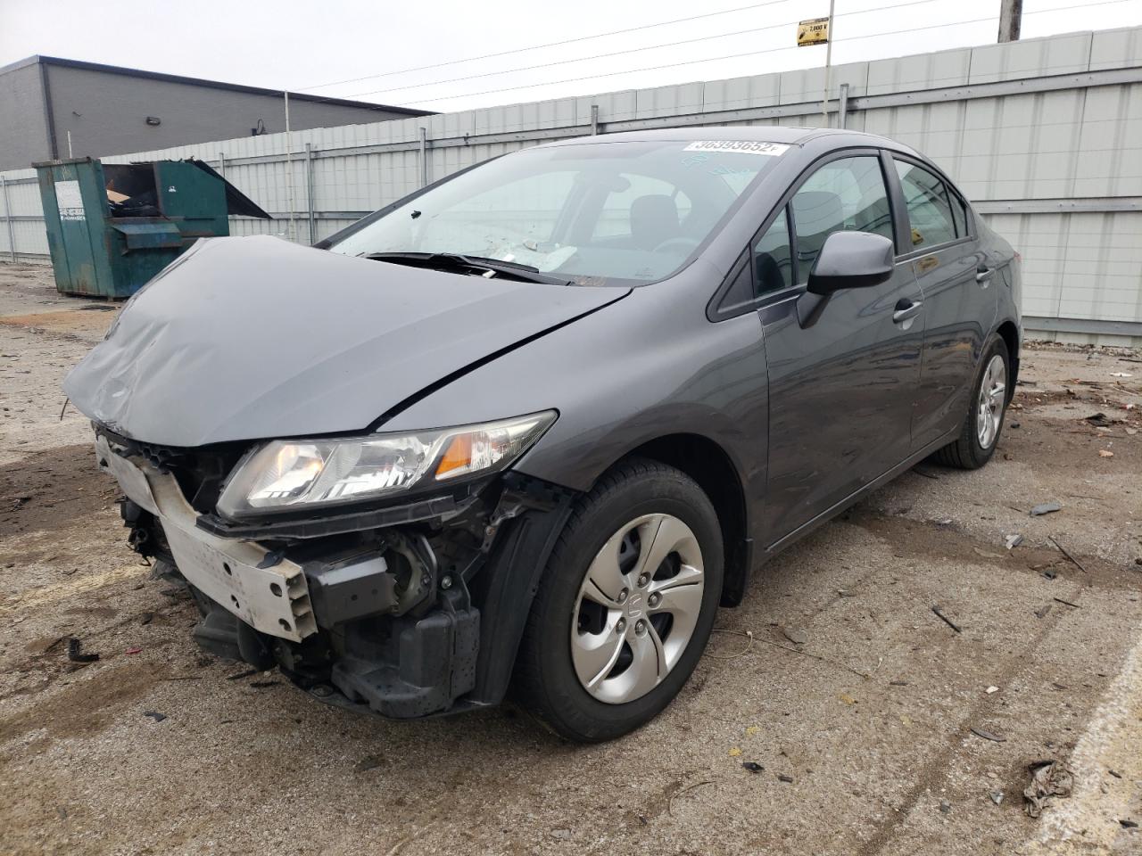 Photo 2 from auction – 2013 HONDA CIVIC LX with VIN 19XFB2F5XDE095053