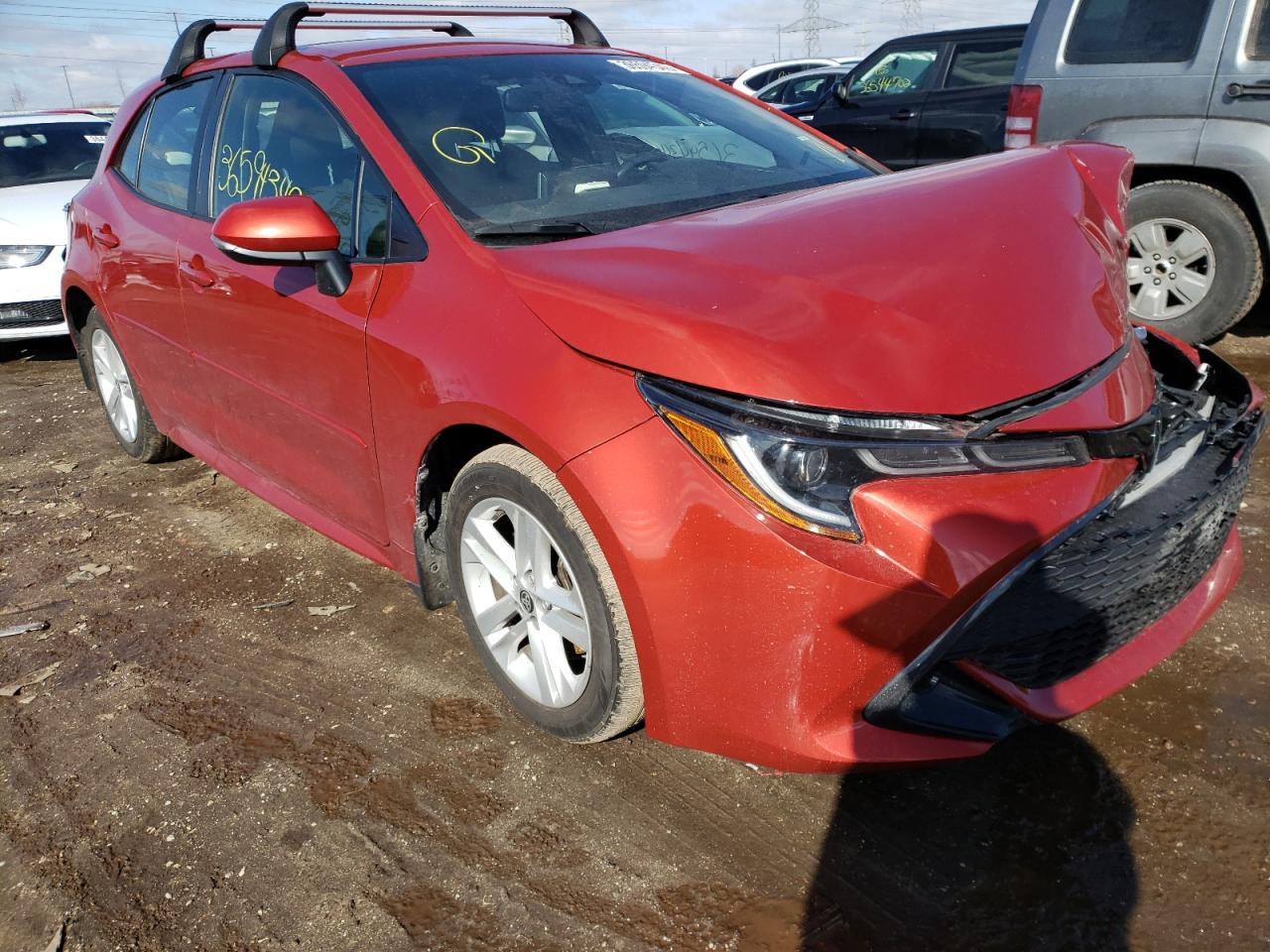 TOYOTA COROLLA SE 2019 with VIN JTNK4RBE9K3068532 - Photo from auction