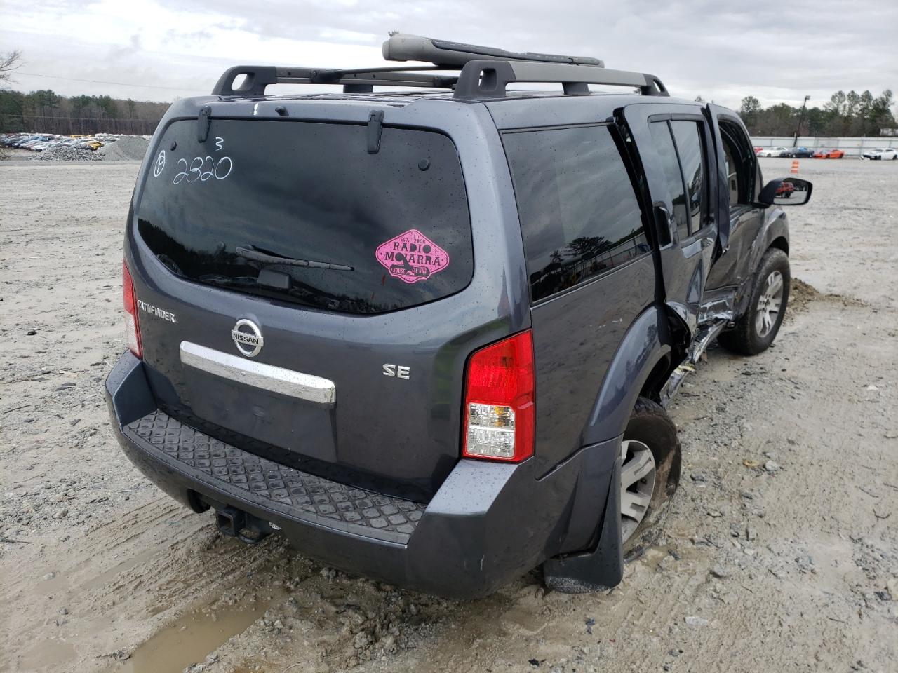 Photo 4 from auction – 2010 NISSAN PATHFINDER with VIN 5N1AR1NB9AC612820