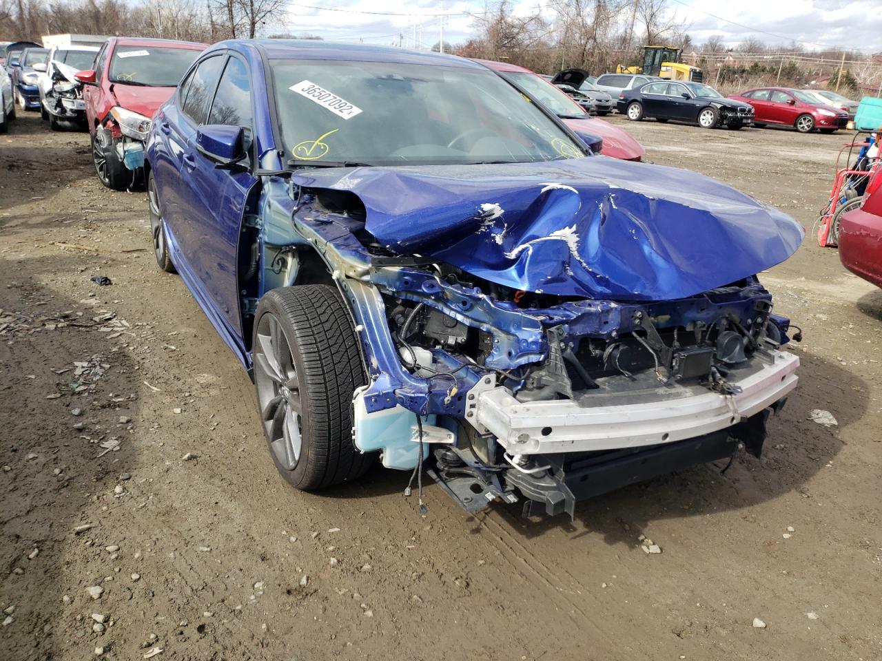 ACURA TLX TECH+A 2018 with VIN 19UUB3F66JA002776 - Photo from auction