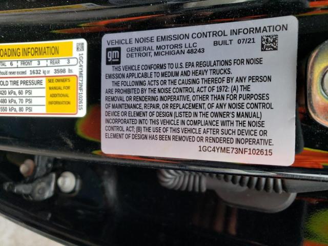 Photo 10 from auction – 2022 CHEVROLET SILVERADO with VIN 1GC4YME73NF102615