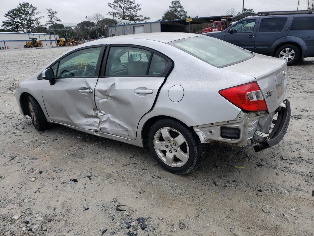 Photo 9 from auction – 2012 HONDA CIVIC LX with VIN 19XFB2F50CE015371