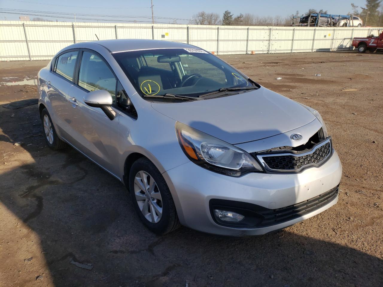 KIA RIO EX 2013 with VIN KNADN4A39D6117210 - Photo from auction