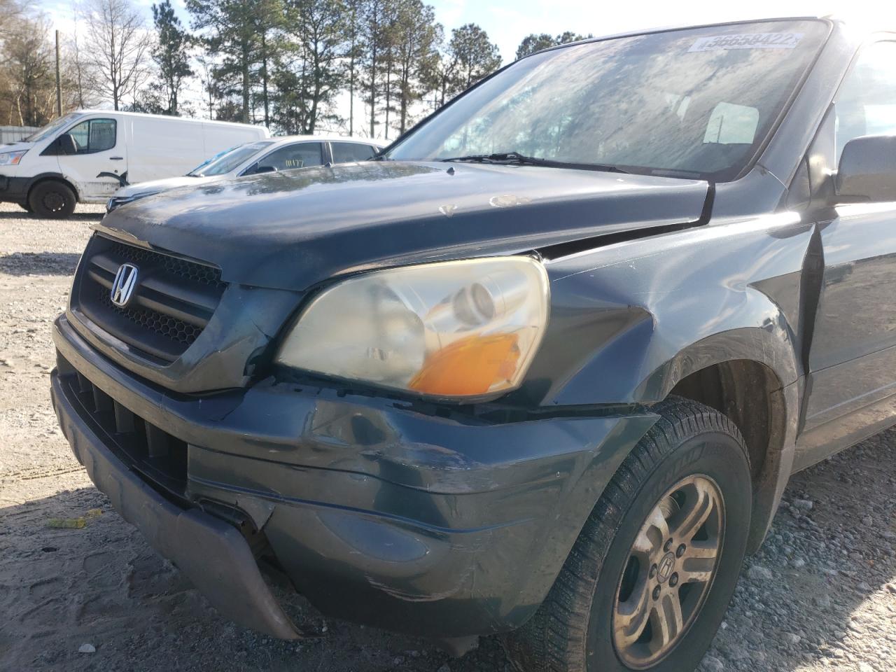 Photo 9 from auction – 2004 HONDA PILOT EXL with VIN 2HKYF18624H556464
