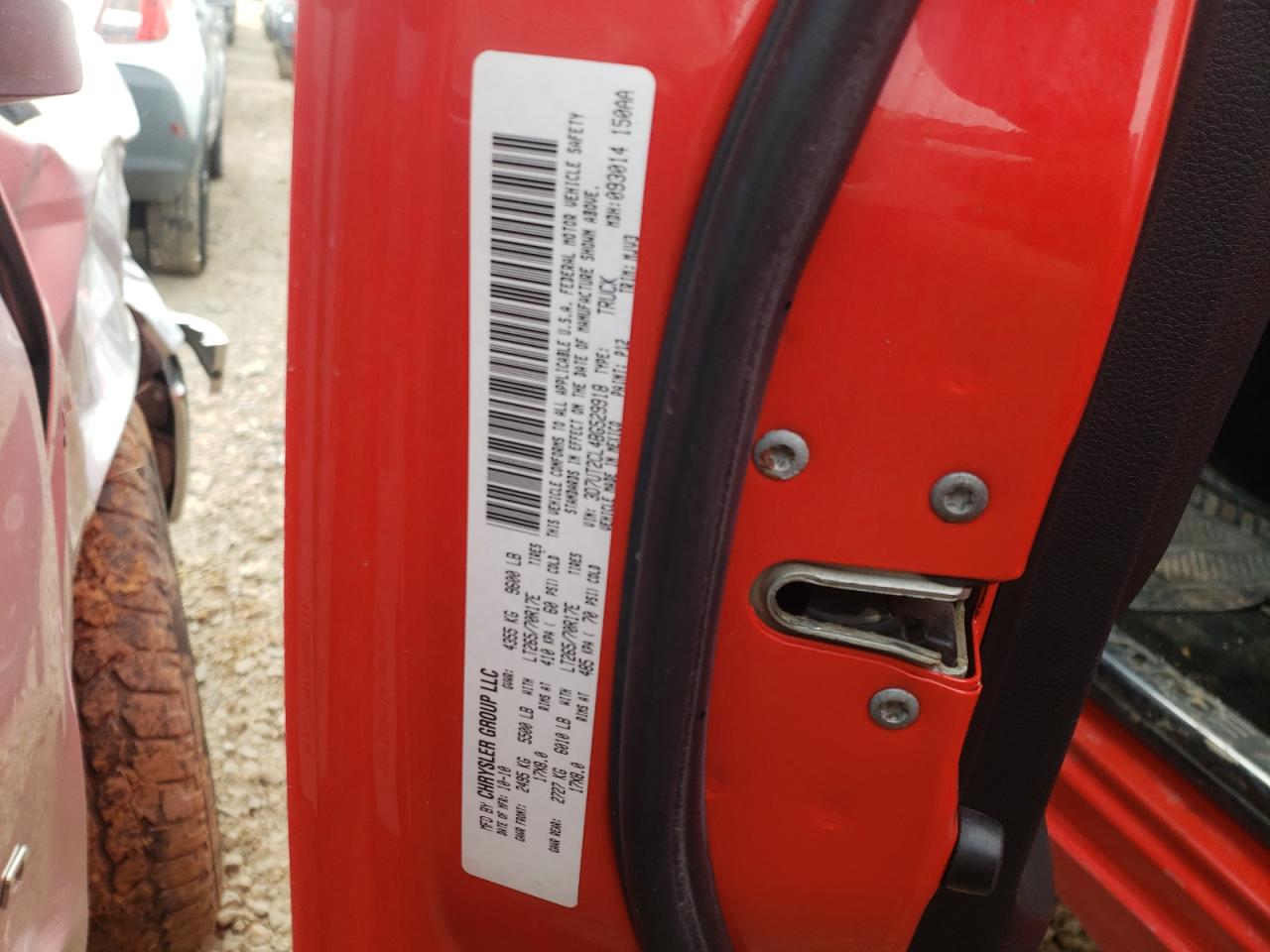Photo 10 from auction – 2011 DODGE RAM 2500 with VIN 3D7UT2CL4BG529918