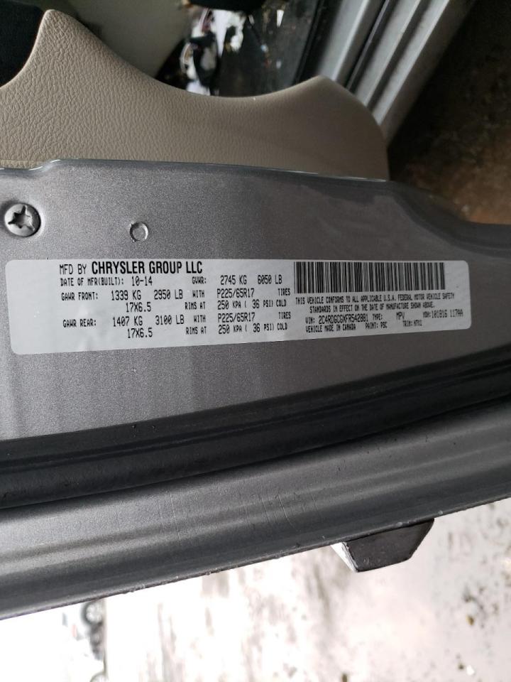 Photo 10 from auction – 2015 DODGE GRAND CARA with VIN 2C4RDGCGXFR542881