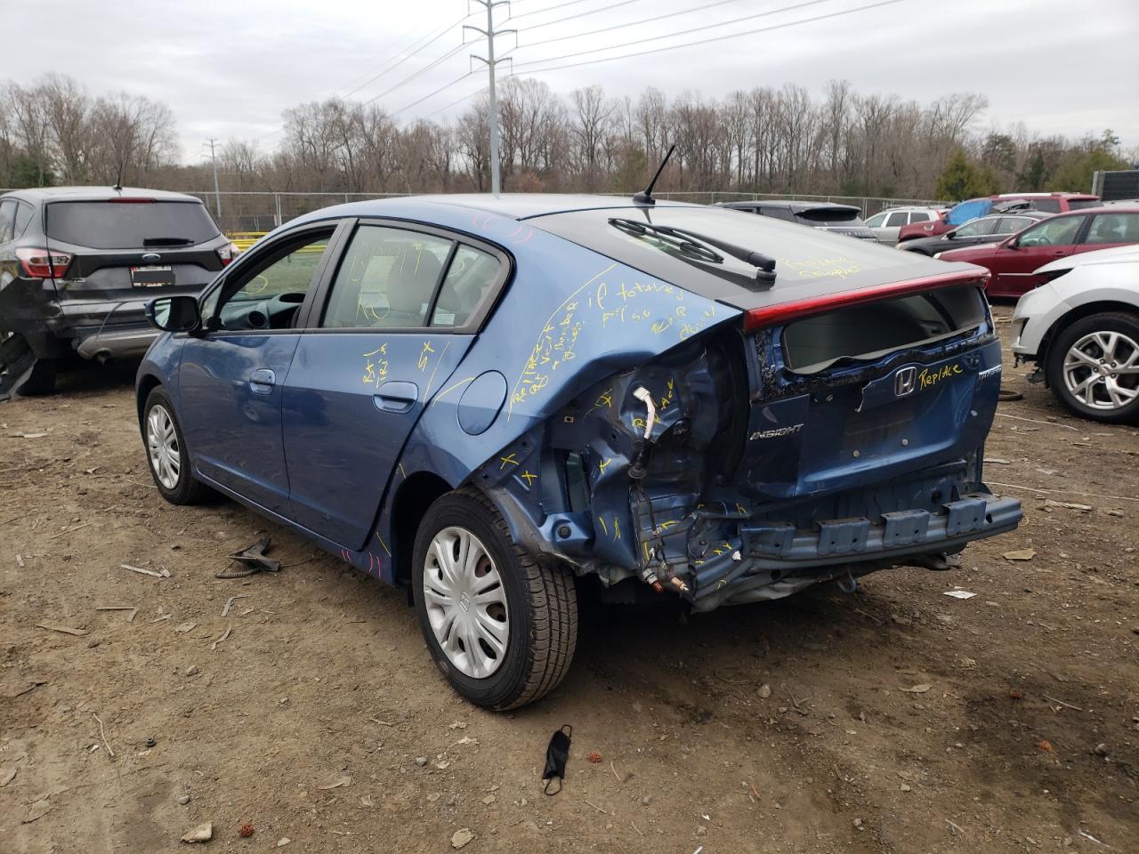 Photo 3 from auction – 2010 HONDA INSIGHT LX with VIN JHMZE2H55AS033892