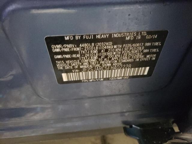 Photo 10 from auction – 2015 SUBARU FORESTER 2 with VIN JF2SJARC5FH402228