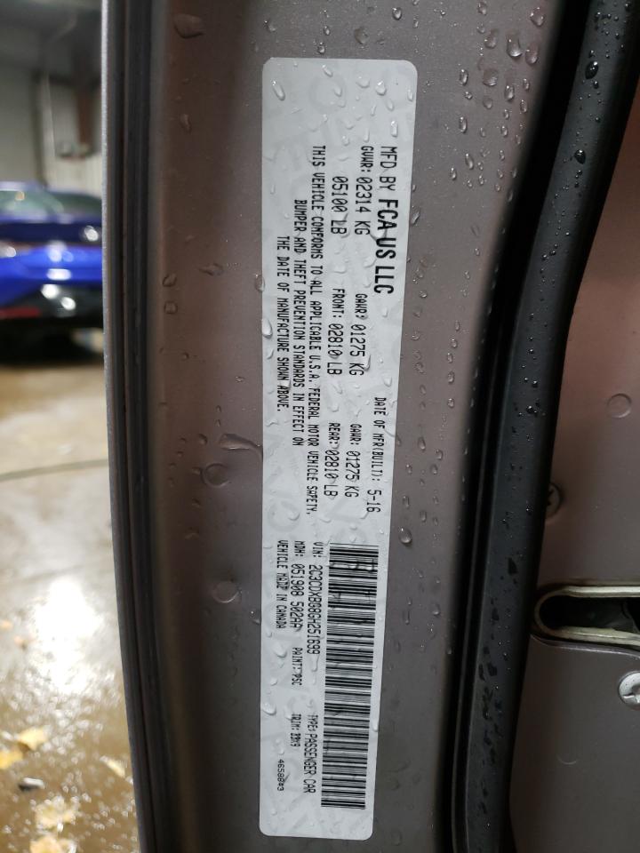 Photo 10 from auction – 2016 DODGE CHARGER SE with VIN 2C3CDXBG8GH251699