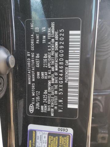 Photo 10 from auction – 2013 KIA OPTIMA SX with VIN 5XXGR4A68DG092025