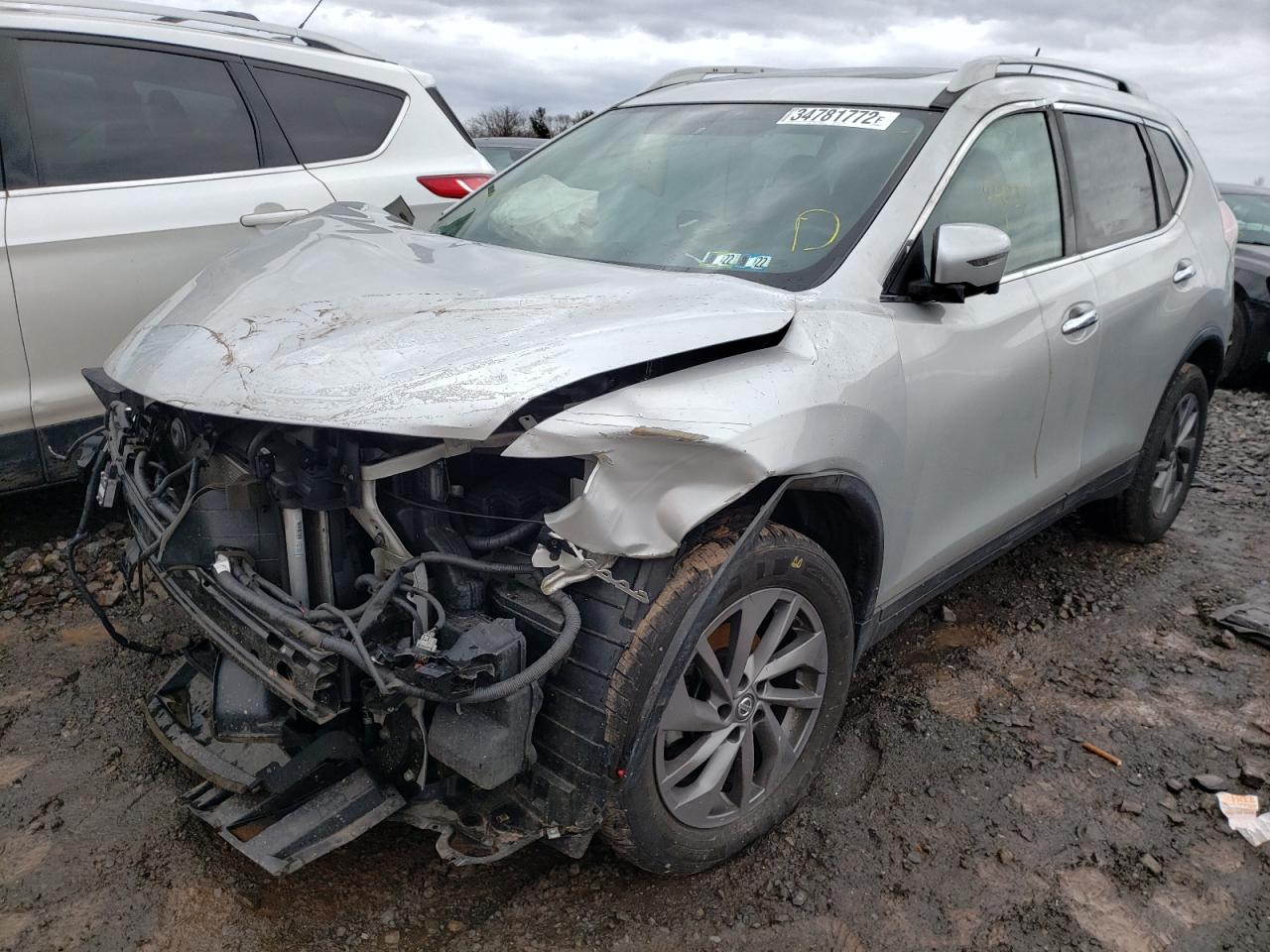 Photo 2 from auction – 2016 NISSAN ROGUE S with VIN 5N1AT2MVXGC741502