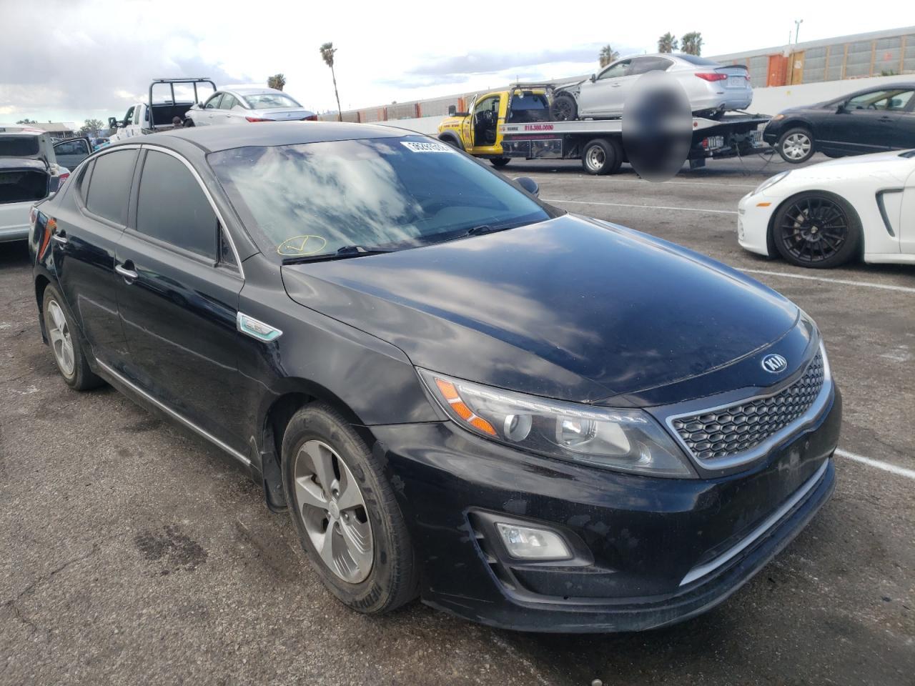 KIA OPTIMA HYB 2015 with VIN KNAGM4AD0F5083319 - Photo from auction