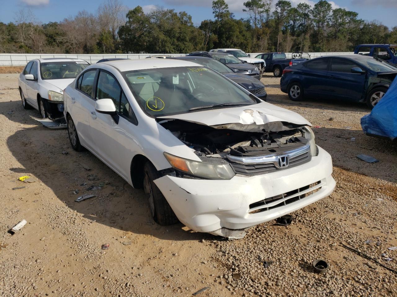 Фото 1 с аукциона – 2012 HONDA CIVIC LX с VIN 19XFB2F53CE014036