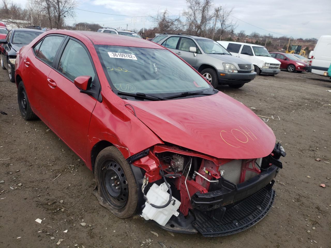 TOYOTA COROLLA L 2016 with VIN 2T1BURHE5GC699952 - Photo from auction