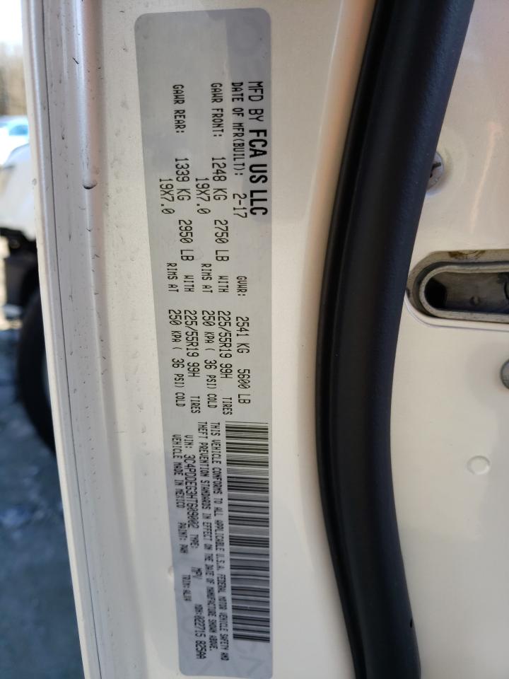 Photo 10 from auction – 2017 DODGE JOURNEY GT with VIN 3C4PDDEG3HT609002