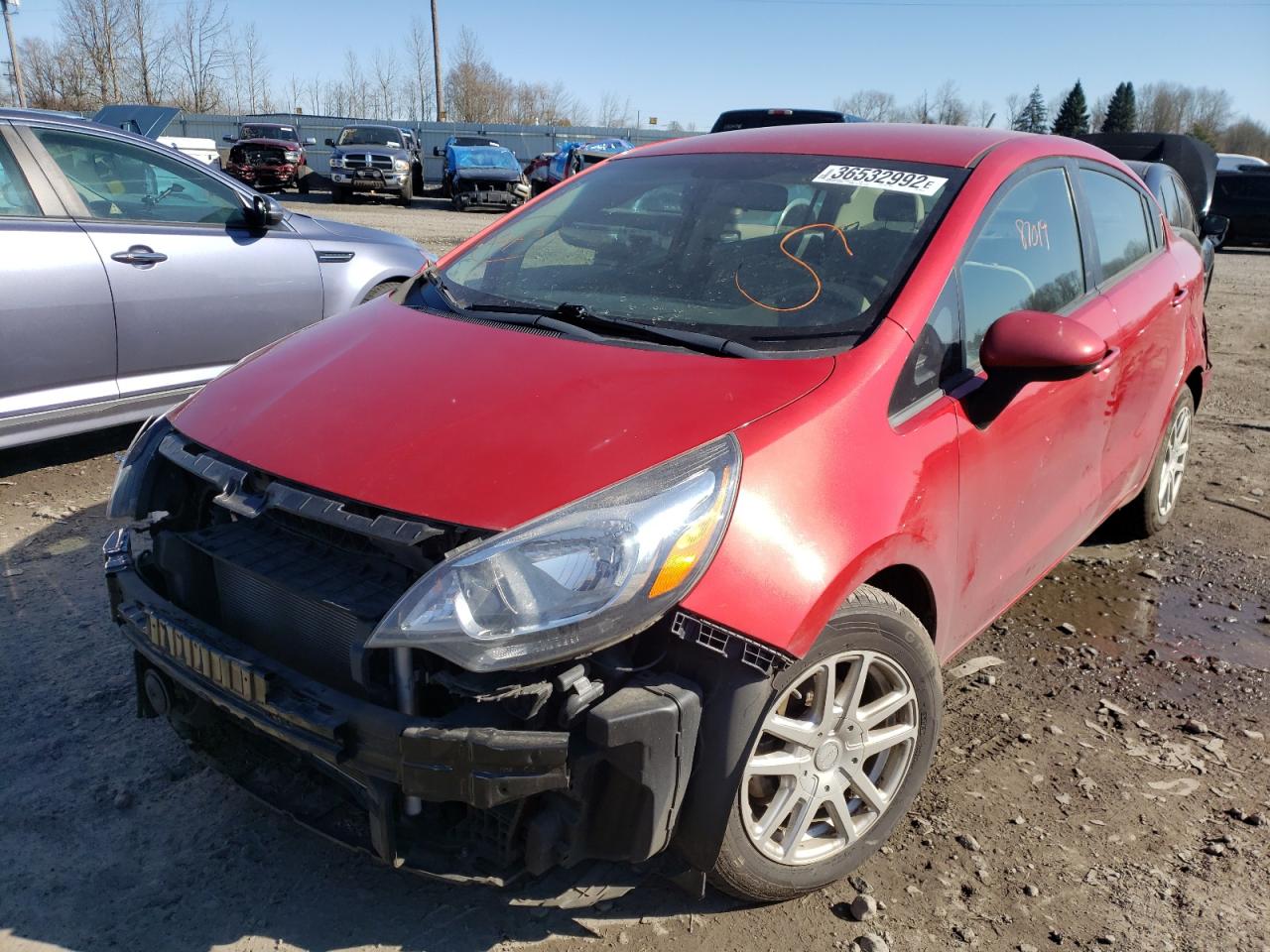 Photo 2 from auction – 2014 KIA RIO with VIN KNADM4A33E6377946