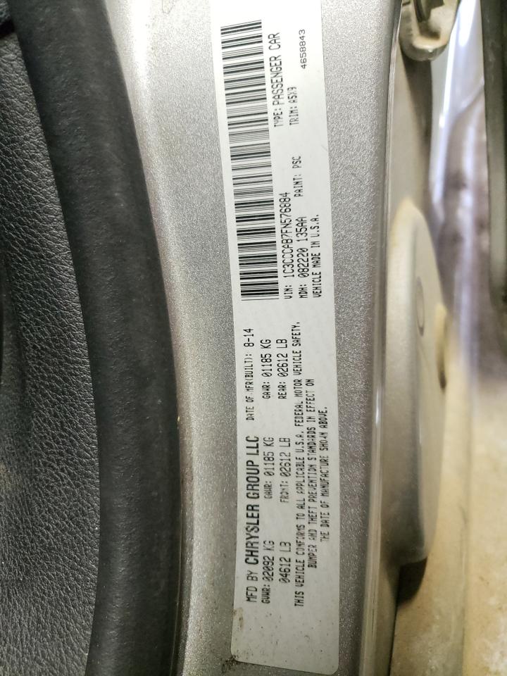 Photo 10 from auction – 2015 CHRYSLER 200 LIMITE with VIN 1C3CCCAB7FN576884