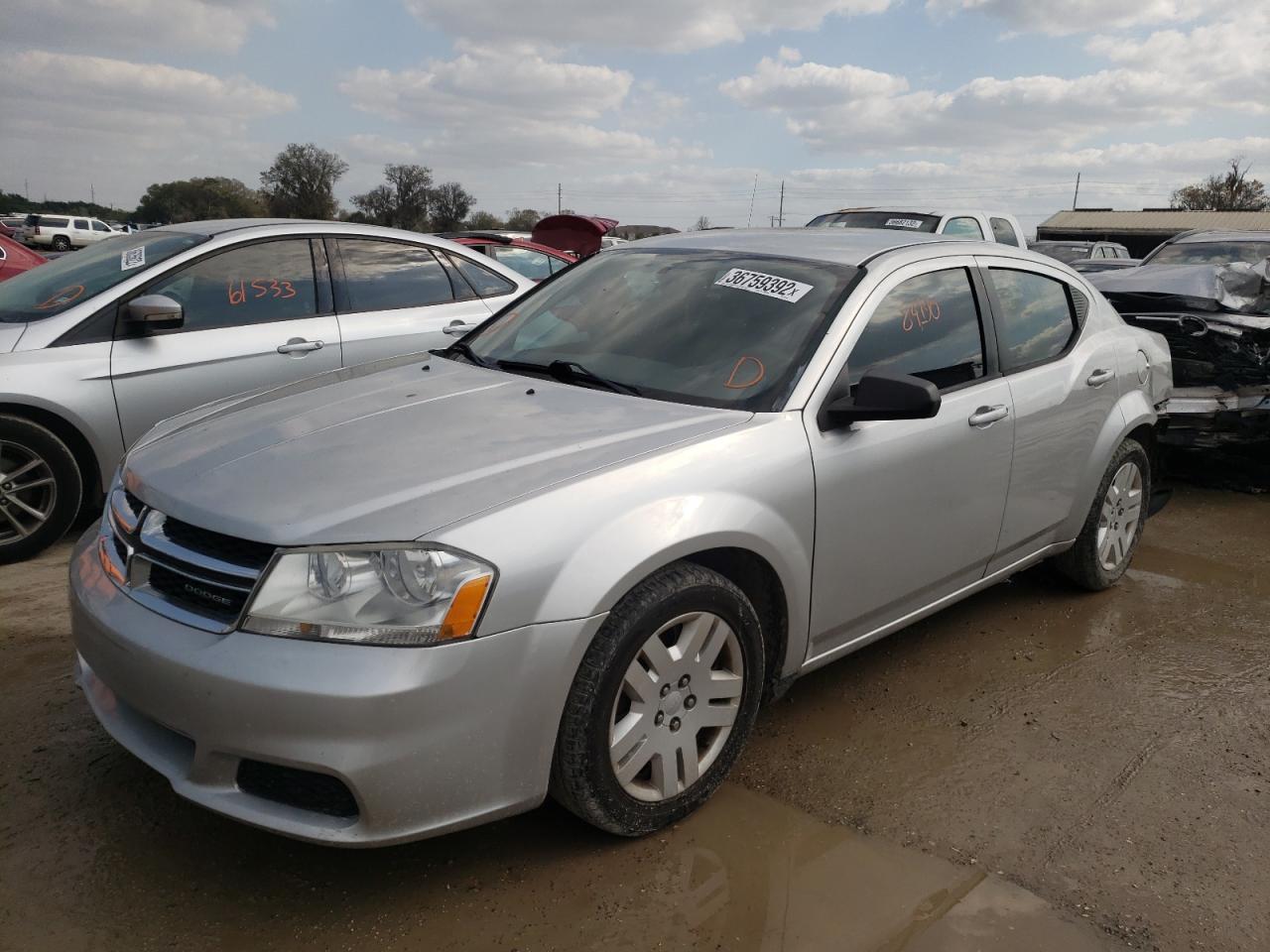 Photo 2 from auction – 2012 DODGE AVENGER SE with VIN 1C3CDZAB8CN165134