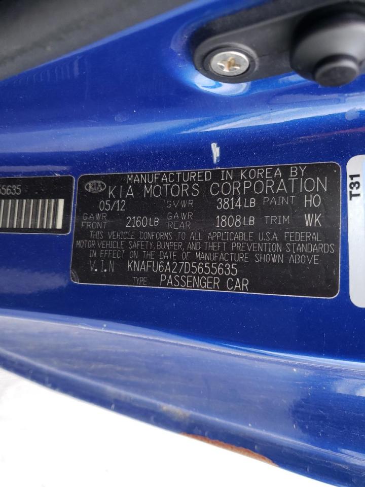 Photo 10 from auction – 2013 KIA FORTE EX with VIN KNAFU6A27D5655635