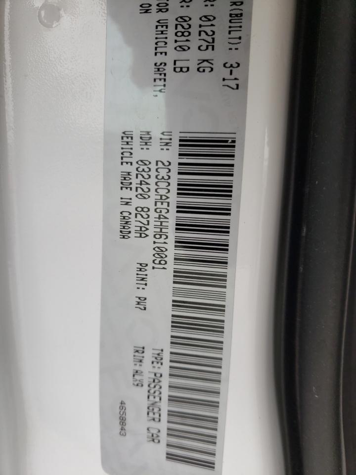 Photo 10 from auction – 2017 CHRYSLER 300C with VIN 2C3CCAEG4HH610091
