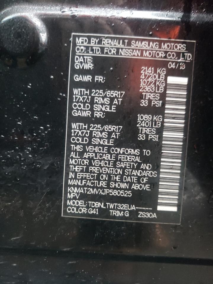 Photo 10 from auction – 2018 NISSAN ROGUE S with VIN KNMAT2MVXJP580525