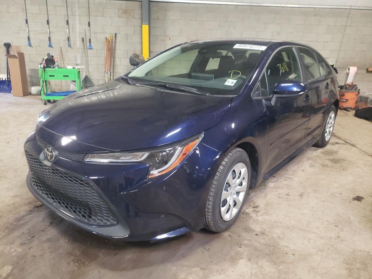 Photo 2 from auction – 2021 TOYOTA COROLLA LE with VIN JTDEPMAE9MJ178685