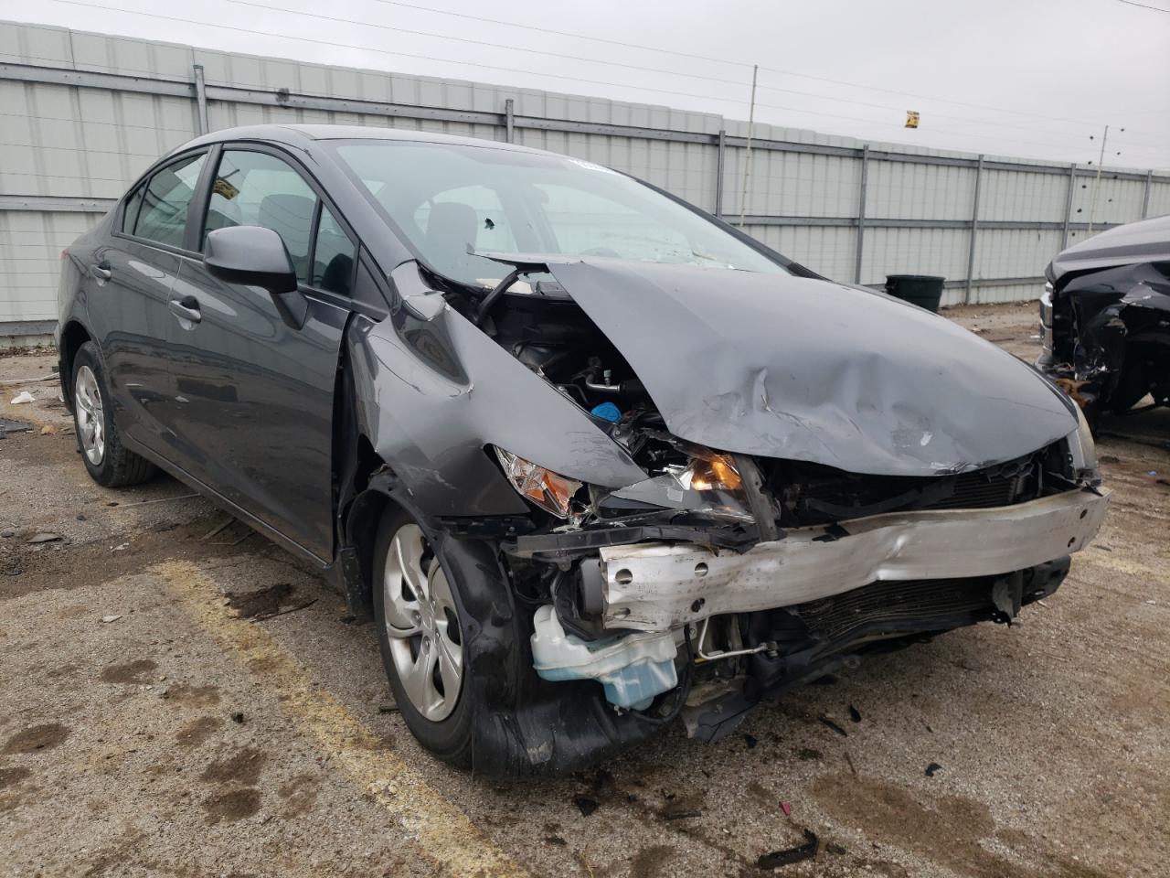 HONDA CIVIC LX 2013 with VIN 19XFB2F5XDE095053 - Photo from auction