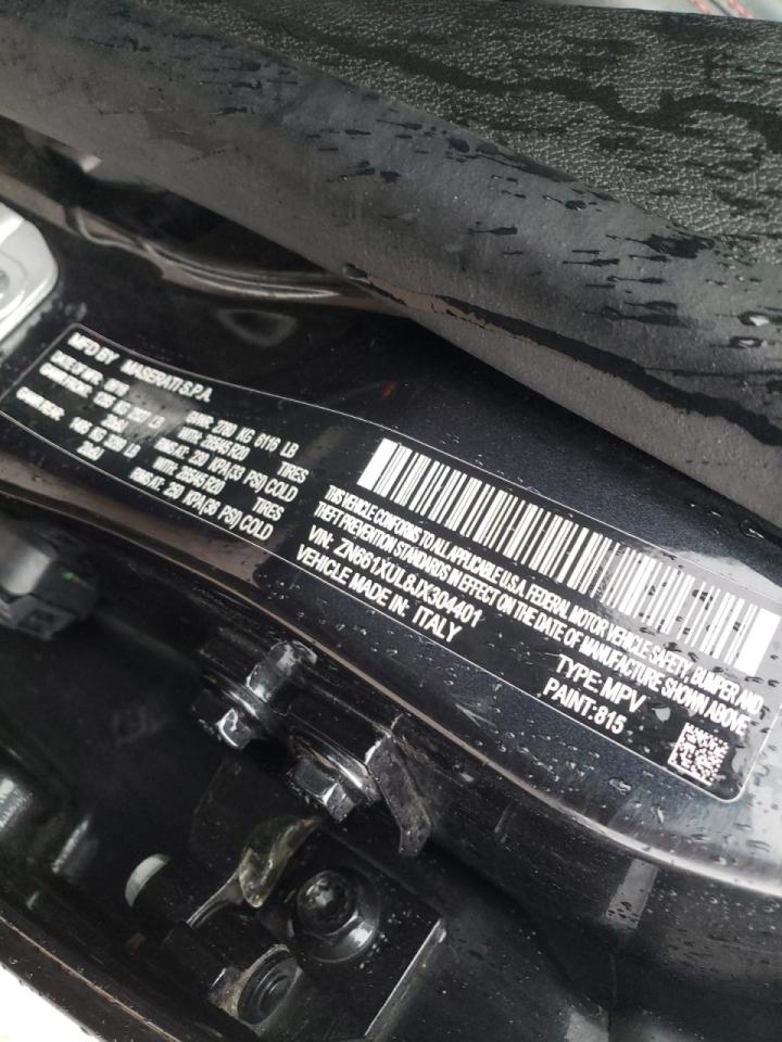 Photo 10 from auction – 2018 MASERATI LEVANTE LU with VIN ZN661XUL8JX304401