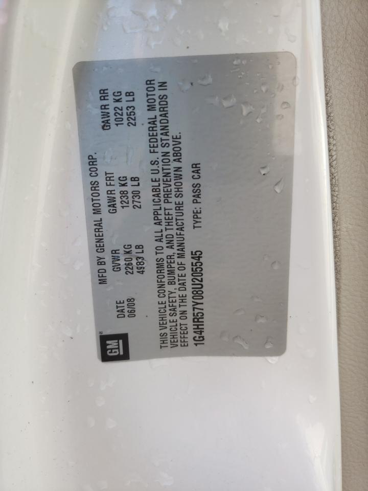 Photo 10 from auction – 2008 BUICK LUCERNE CX with VIN 1G4HR57Y08U205545