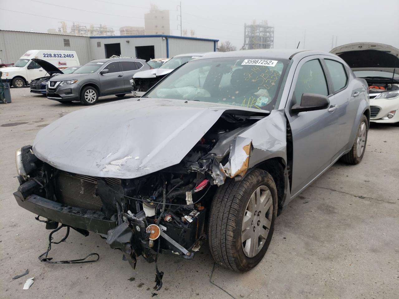 Photo 2 from auction – 2013 DODGE AVENGER SE with VIN 1C3CDZAG5DN748323