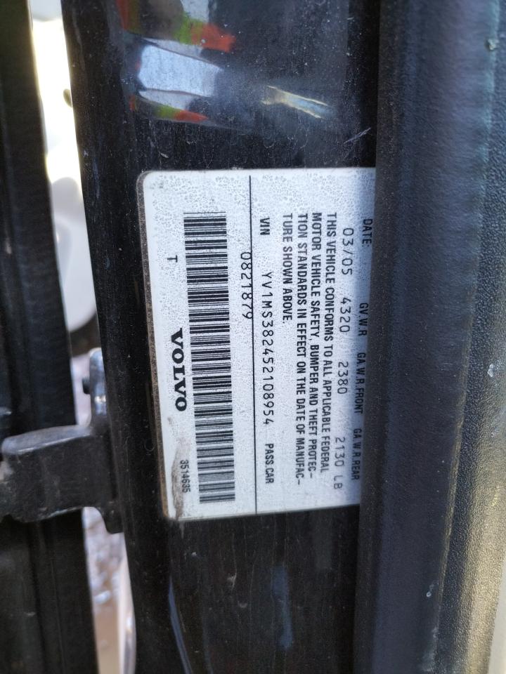 Photo 10 from auction – 2005 VOLVO S40 2.4I with VIN YV1MS382452108954