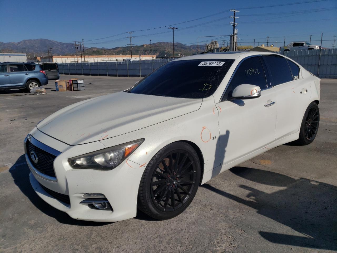 Photo 2 from auction – 2015 INFINITI Q50 BASE with VIN JN1BV7AP7FM351555