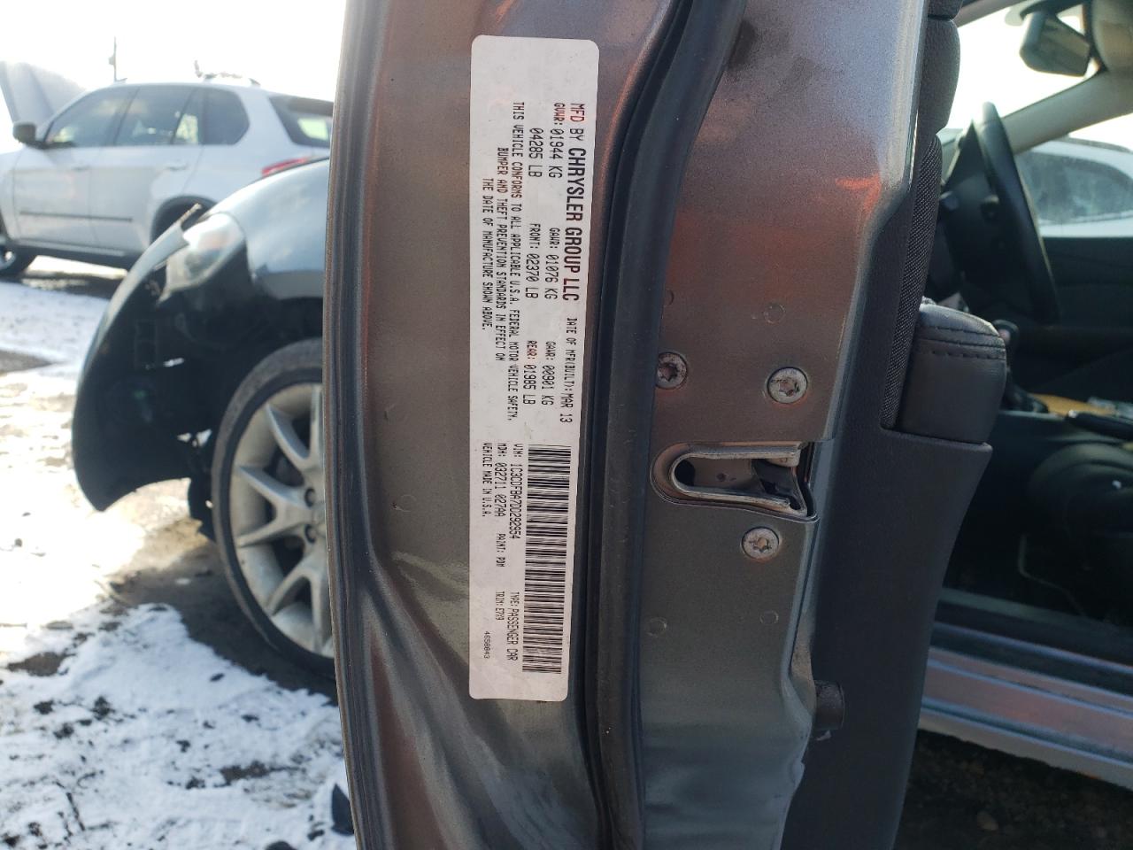 Photo 10 from auction – 2013 DODGE DART SXT with VIN 1C3CDFBA7DD292954