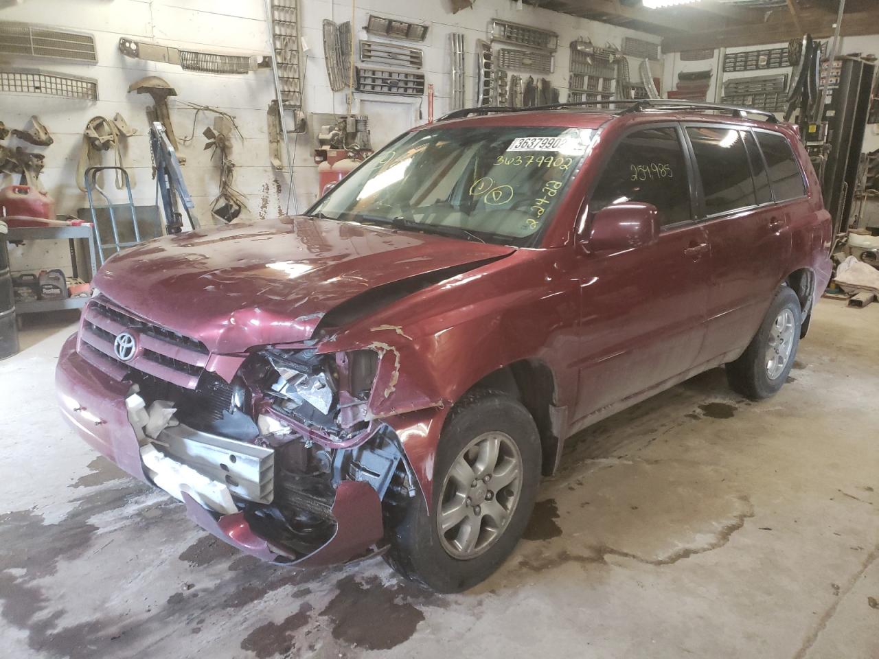 Photo 2 from auction – 2007 TOYOTA HIGHLANDER with VIN JTEEP21A270199398