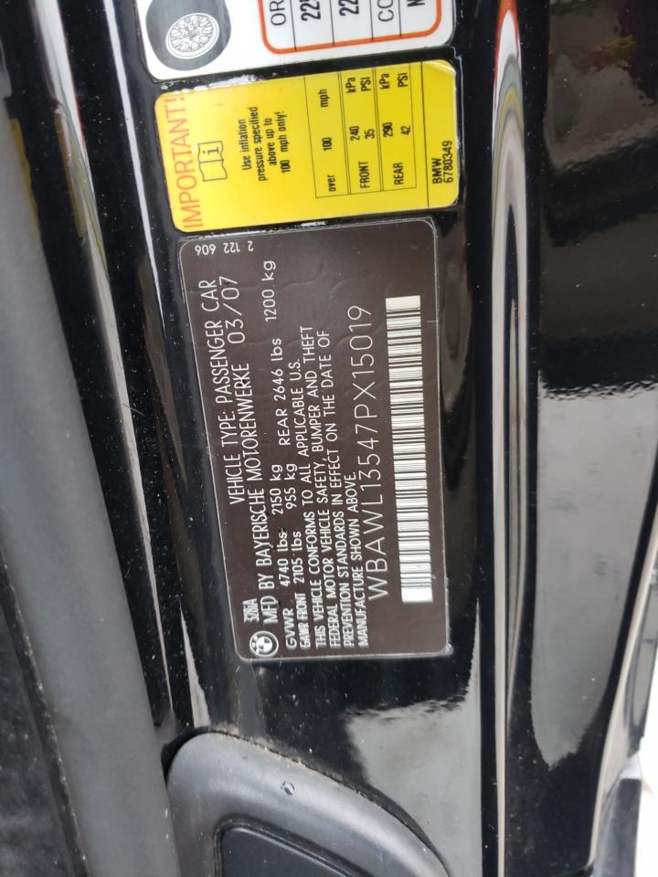 Photo 10 from auction – 2007 BMW 328 I with VIN WBAWL13547PX15019