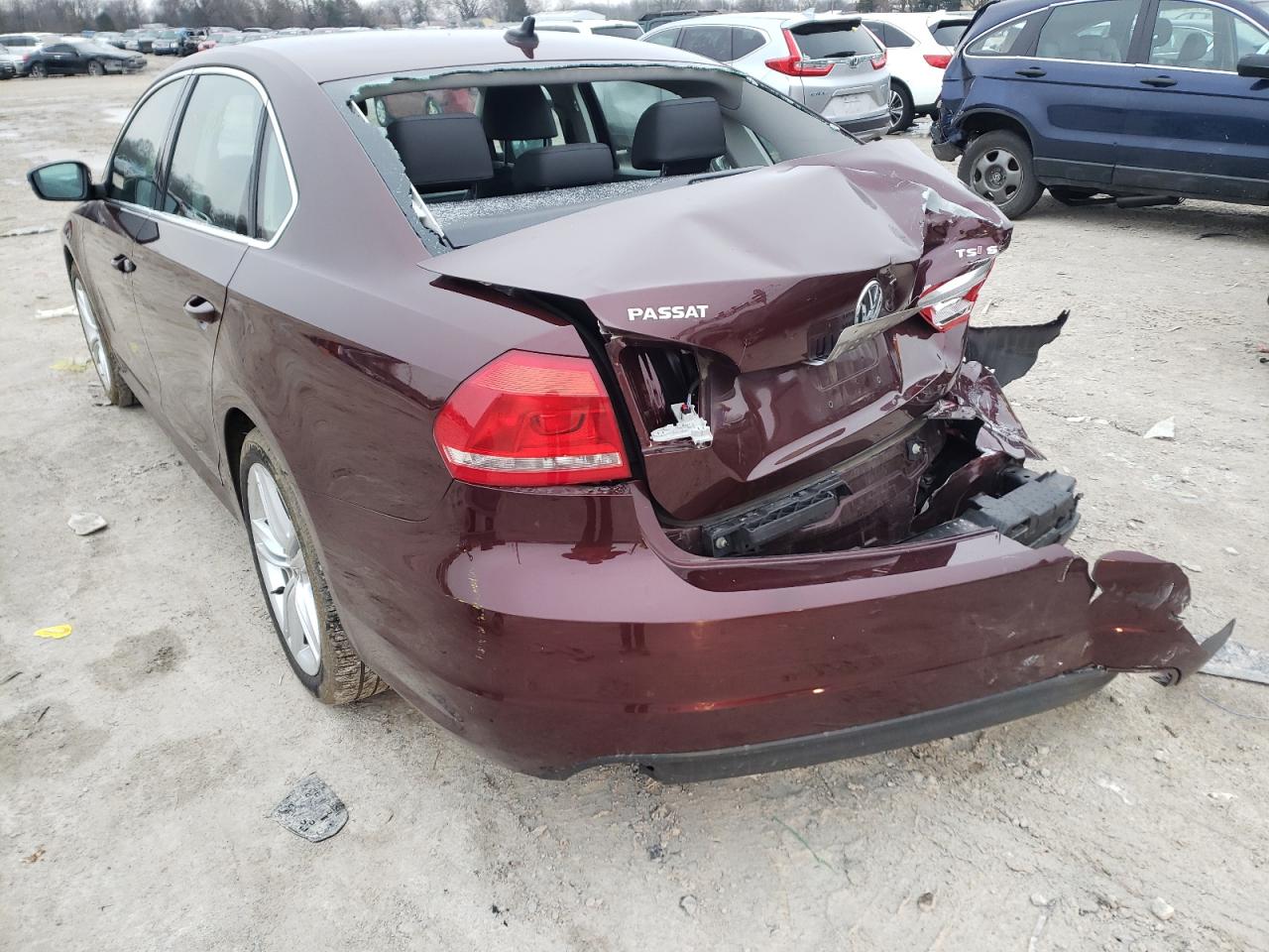 Photo 3 from auction – 2014 VOLKSWAGEN PASSAT SE with VIN 1VWBT7A3XEC049307