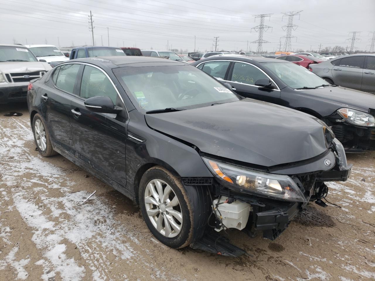 KIA OPTIMA EX 2014 with VIN 5XXGN4A79EG287122 - Photo from auction