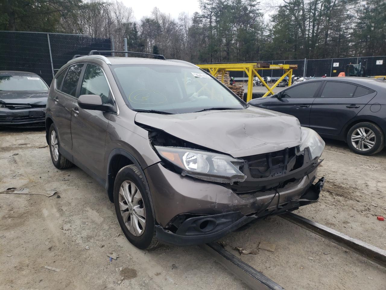 HONDA CR-V EXL 2012 with VIN 5J6RM3H75CL045740 - Photo from auction
