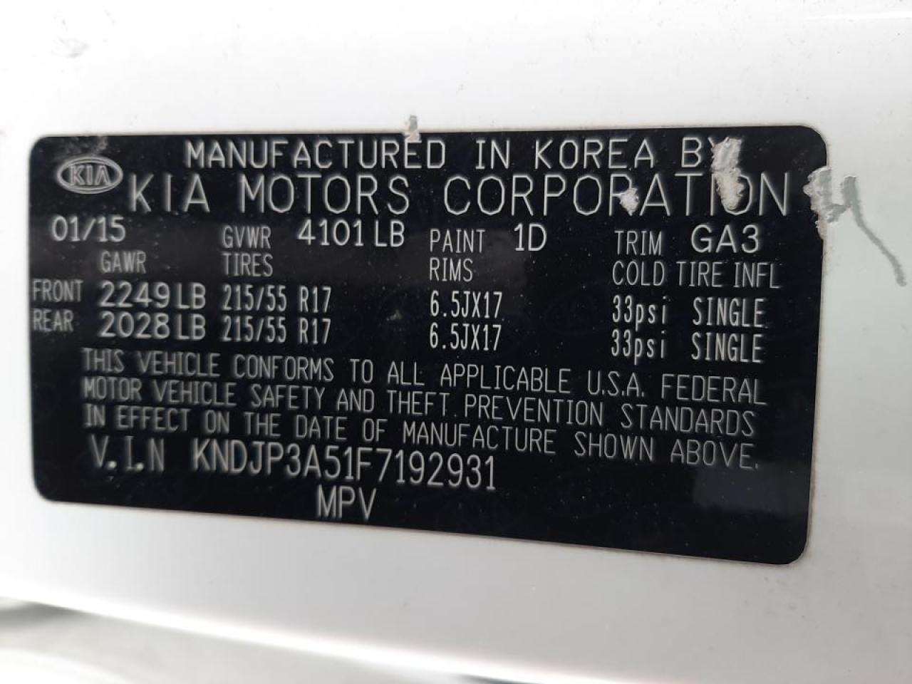 Photo 10 from auction – 2015 KIA SOUL + with VIN KNDJP3A51F7192931
