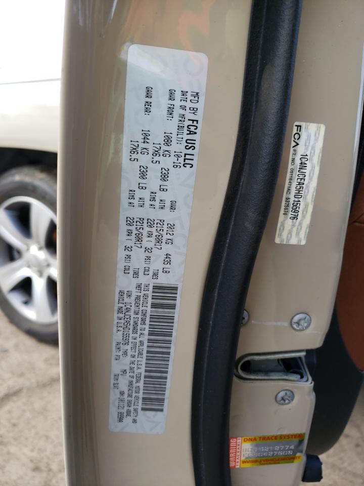 Photo 10 from auction – 2017 JEEP COMPASS LA with VIN 1C4NJCEA5HD155976