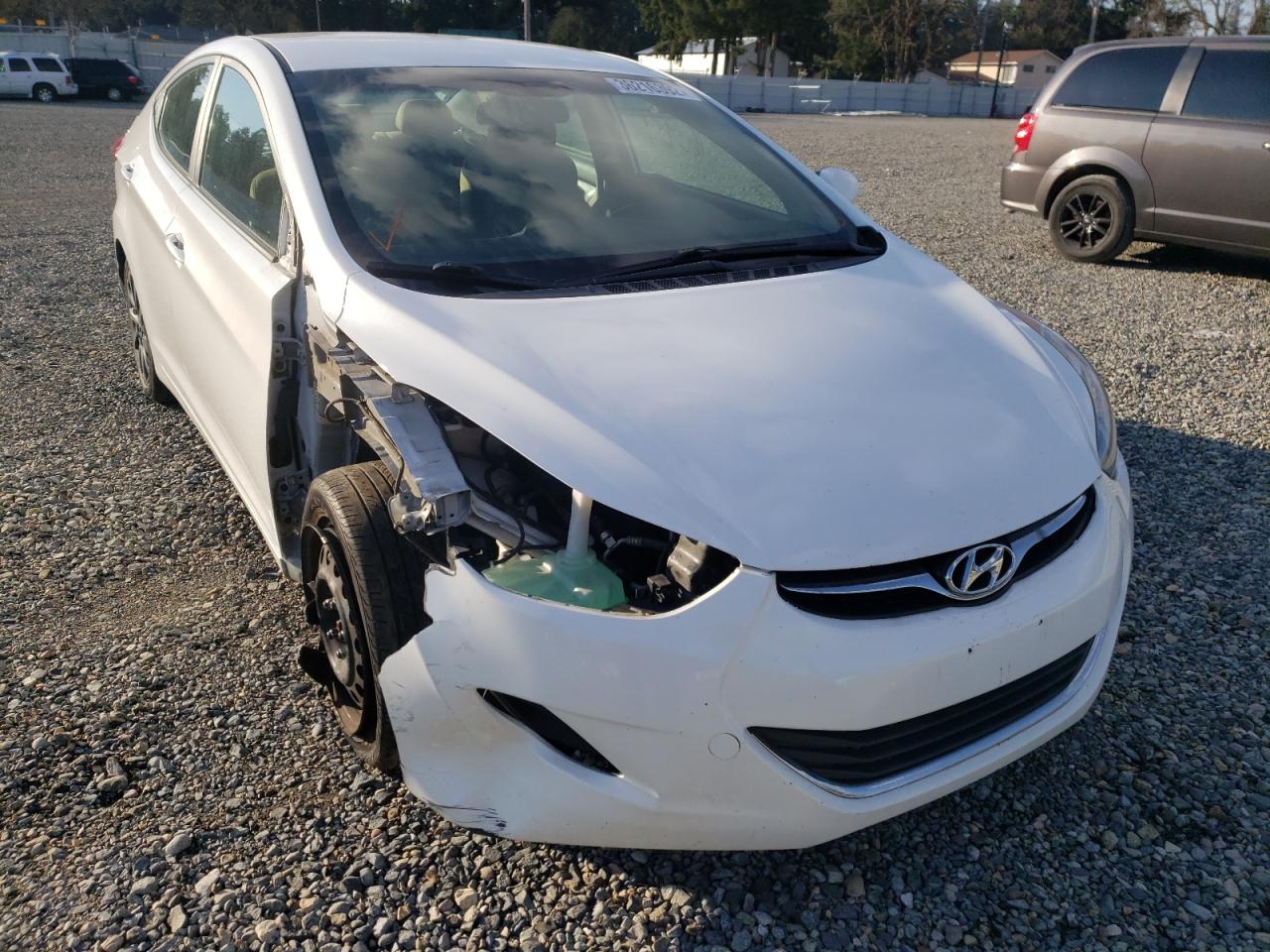 HYUNDAI ELANTRA GL 2012 with VIN 5NPDH4AE5CH134053 - Photo from auction