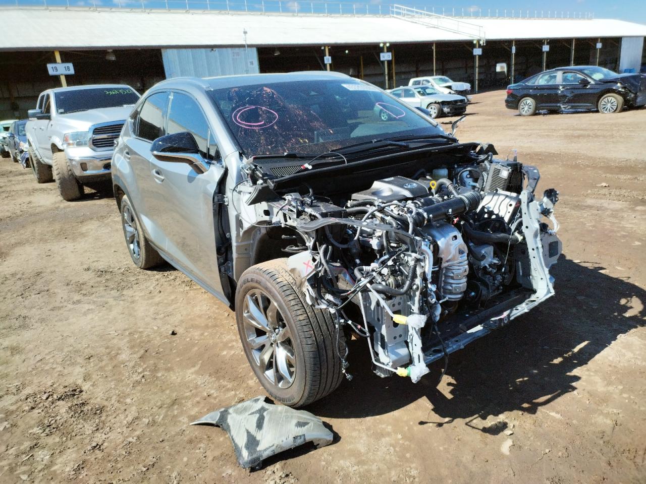 LEXUS NX 300 BAS 2021 with VIN JTJSARBZ4M2186591 - Photo from auction