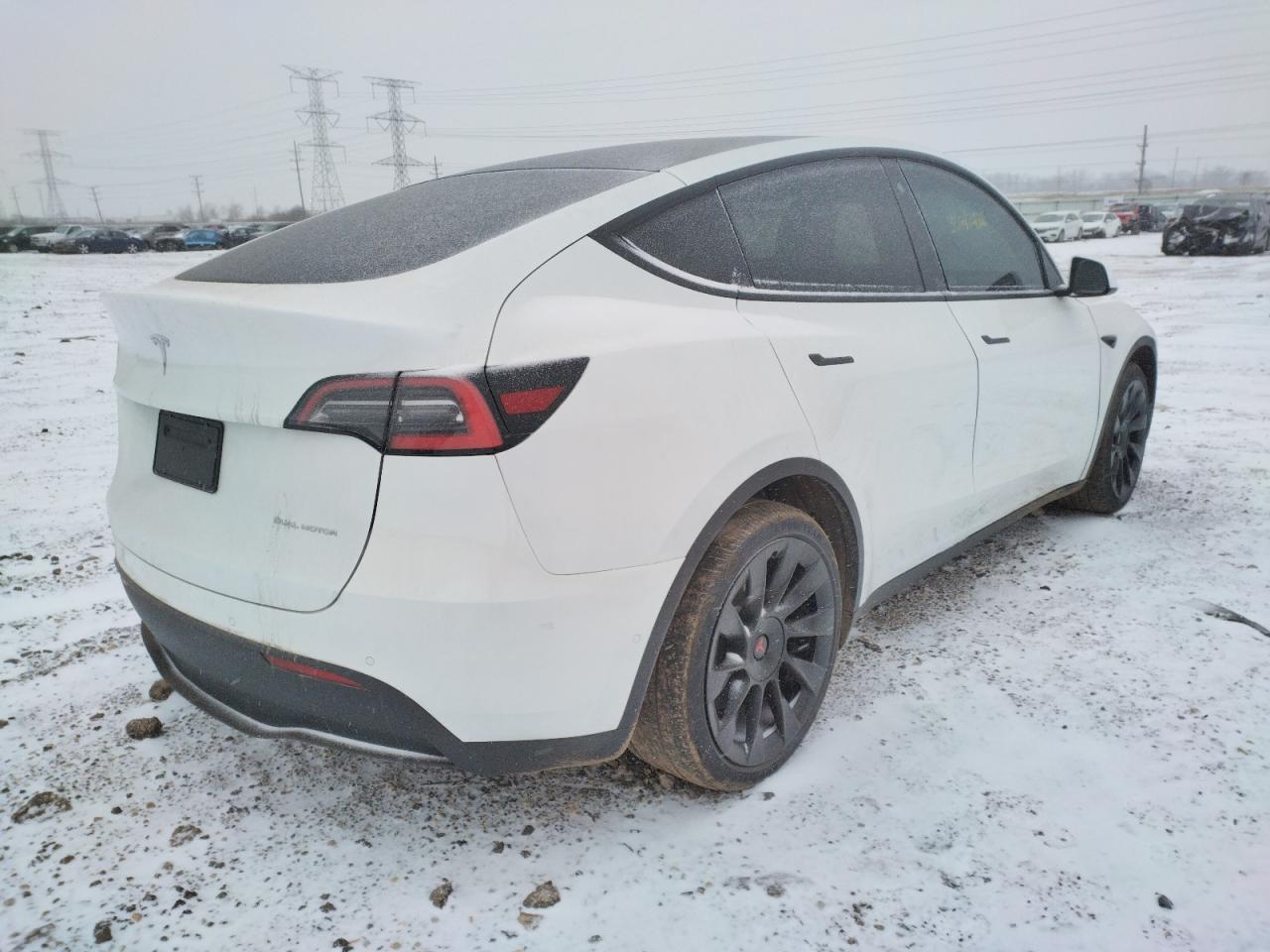 Photo 4 from auction – 2021 TESLA MODEL Y with VIN 5YJYGDEE4MF076953